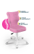 Krzesło do biurka dla dziewczynki dopasowane do wzrostu 119-142 cm, model Petit kolor różowy obrotowe