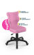 Krzesło do biurka dla dziewczynki dopasowane do wzrostu 119-142 cm, model Petit kolor różowy obrotowe