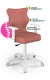 Krzesło do biurka dla dziewczynki dopasowane do wzrostu 146-176,5 cm, model Duo kolor różowy obrotowe