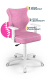 Krzesło do biurka dla dziewczynki dopasowane do wzrostu 146-176,5 cm, model Duo kolor różowy obrotowe