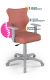 Krzesło do biurka dla dziewczynki dopasowane do wzrostu 146-176,5 cm, model Duo kolor różowy obrotowe