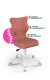 Krzesło do biurka dla dziewczynki dopasowane do wzrostu 133-159 cm, model Petit kolor różowy obrotowe