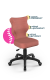 Krzesło do biurka dla dziewczynki dopasowane do wzrostu 133-159 cm, model Petit kolor różowy obrotowe