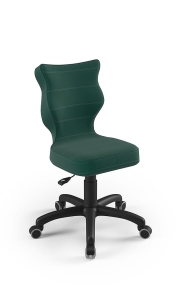 Krzesło do biurka dla dziecka dopasowane do wzrostu 133-159 cm, model Petit kolor zielony obrotowe