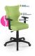 Krzesło do biurka dla dziecka dopasowane do wzrostu 159-188 cm, model Duo kolor zielony obrotowe