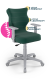 Krzesło do biurka dla dziecka dopasowane do wzrostu 159-188 cm, model Duo kolor zielony obrotowe