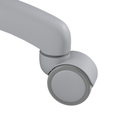 Komplet kółek gumowych 50 mm kolor szary