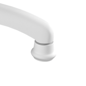 Komplet stopek plastikowych kolor biały