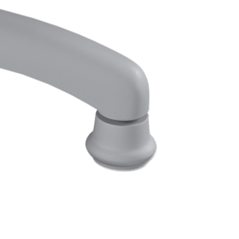 Komplet stopek plastikowych kolor szary