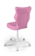 Krzesło do biurka dla dziewczynki dopasowane do wzrostu 159-188 cm, model Petit różowy obrotowe