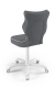 Krzesło do biurka dla dziecka dopasowane do wzrostu 159-188 cm, model Petit ciemny szary obrotowe