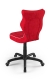 Krzesło do biurka dla dziecka dopasowane do wzrostu 159-188 cm, model Petit czerwony obrotowe