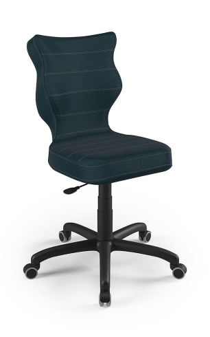 Krzesło do biurka dla dziecka dopasowane do wzrostu 159-188 cm, model Petit granatowy obrotowe