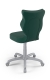 Krzesło do biurka dla dziecka dopasowane do wzrostu 146-176,5 cm, model Petit zielony obrotowe