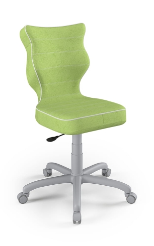 Krzesło do biurka dla dziecka dopasowane do wzrostu 159-188 cm, model Petit zielony obrotowe