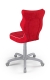 Krzesło do biurka dla dziecka dopasowane do wzrostu 159-188 cm, model Petit czerwony obrotowe