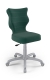 Krzesło do biurka dla dziecka dopasowane do wzrostu 159-188 cm, model Petit zielony obrotowe