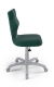 Krzesło do biurka dla dziecka dopasowane do wzrostu 159-188 cm, model Petit zielony obrotowe