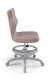 Krzesło do biurka dla dziewczynki dopasowane do wzrostu 159-188 cm, model Petit z podnóżkiem kolor różowy obrotowe