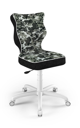 Krzesło do biurka dla dziecka dopasowane do wzrostu 159-188 cm, model Petit motyw moro obrotowe