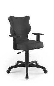 Krzesło biurowe dopasowane do wzrostu 159-188 cm, model Arco kolor antracyt obrotowe
