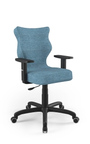 Krzesło biurowe dopasowane do wzrostu 159-188 cm, model Arco kolor niebieski obrotowe