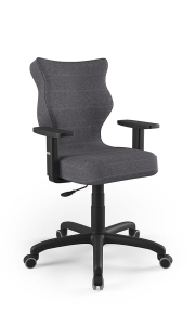 Krzesło biurowe dopasowane do wzrostu 159-188 cm, model Arco kolor czarny obrotowe