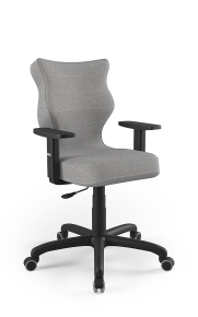 Krzesło biurowe dopasowane do wzrostu 159-188 cm, model Arco kolor szary obrotowe