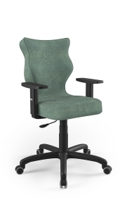 Krzesło biurowe dopasowane do wzrostu 159-188 cm, model Arco kolor jasny zielony obrotowe