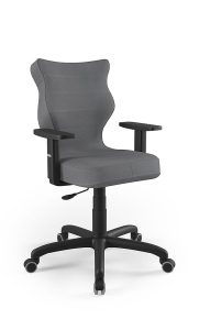 Krzesło biurowe dopasowane do wzrostu 159-188 cm, model Arco kolor antracyt obrotowe