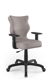 Krzesło biurowe dopasowane do wzrostu 159-188 cm, model Arco kolor ciemny szary obrotowe