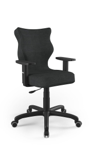 Krzesło biurowe dopasowane do wzrostu 159-188 cm, model Arco kolor antracyt obrotowe