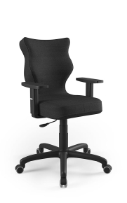 Krzesło biurowe dopasowane do wzrostu 159-188 cm, model Arco kolor czarny obrotowe