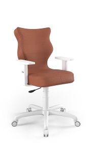 Krzesło biurowe dopasowane do wzrostu 159-188 cm, model Arco kolor brązowy obrotowe