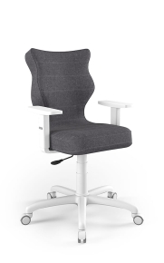 Krzesło biurowe dopasowane do wzrostu 159-188 cm, model Arco kolor czarny obrotowe