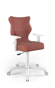 Krzesło biurowe dopasowane do wzrostu 159-188 cm, model Arco kolor brązowy obrotowe