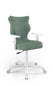 Krzesło biurowe dopasowane do wzrostu 159-188 cm, model Arco kolor jasny zielony obrotowe