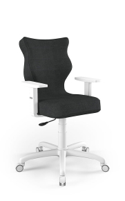 Krzesło biurowe dopasowane do wzrostu 159-188 cm, model Arco kolor antracyt obrotowe