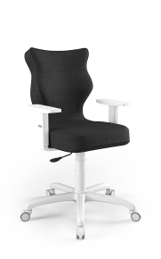 Krzesło biurowe dopasowane do wzrostu 159-188 cm, model Arco kolor czarny obrotowe