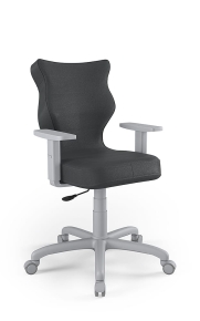 Krzesło biurowe dopasowane do wzrostu 159-188 cm, model Arco kolor antracyt obrotowe