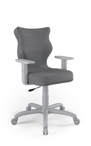 Krzesło biurowe dopasowane do wzrostu 159-188 cm, model Arco kolor antracyt obrotowe