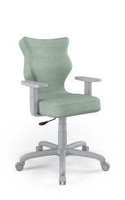 Krzesło biurowe dopasowane do wzrostu 159-188 cm, model Arco kolor mięta obrotowe
