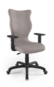 Krzesło biurowe dopasowane do wzrostu 180+ cm, model Arco kolor ciemny szary obrotowe
