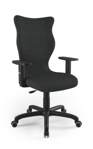 Krzesło biurowe dopasowane do wzrostu 180+ cm, model Arco kolor antracyt obrotowe