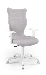 Krzesło biurowe dopasowane do wzrostu 180+ cm, model Arco kolor szary obrotowe