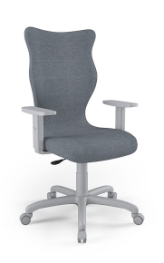 Krzesło biurowe dopasowane do wzrostu 180+ cm, model Arco kolor granatowy obrotowe