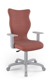 Krzesło biurowe dopasowane do wzrostu 180+ cm, model Arco kolor brązowy obrotowe