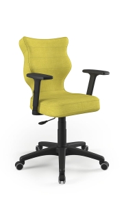 Krzesło biurowe dopasowane do wzrostu 159-188 cm, model Uni kolor oliwkowy obrotowe