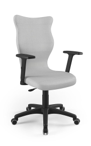 Krzesło biurowe dopasowane do wzrostu 180+ cm, model Uni kolor szary obrotowe
