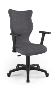 Krzesło biurowe dopasowane do wzrostu 180+ cm, model Uni kolor czarny obrotowe